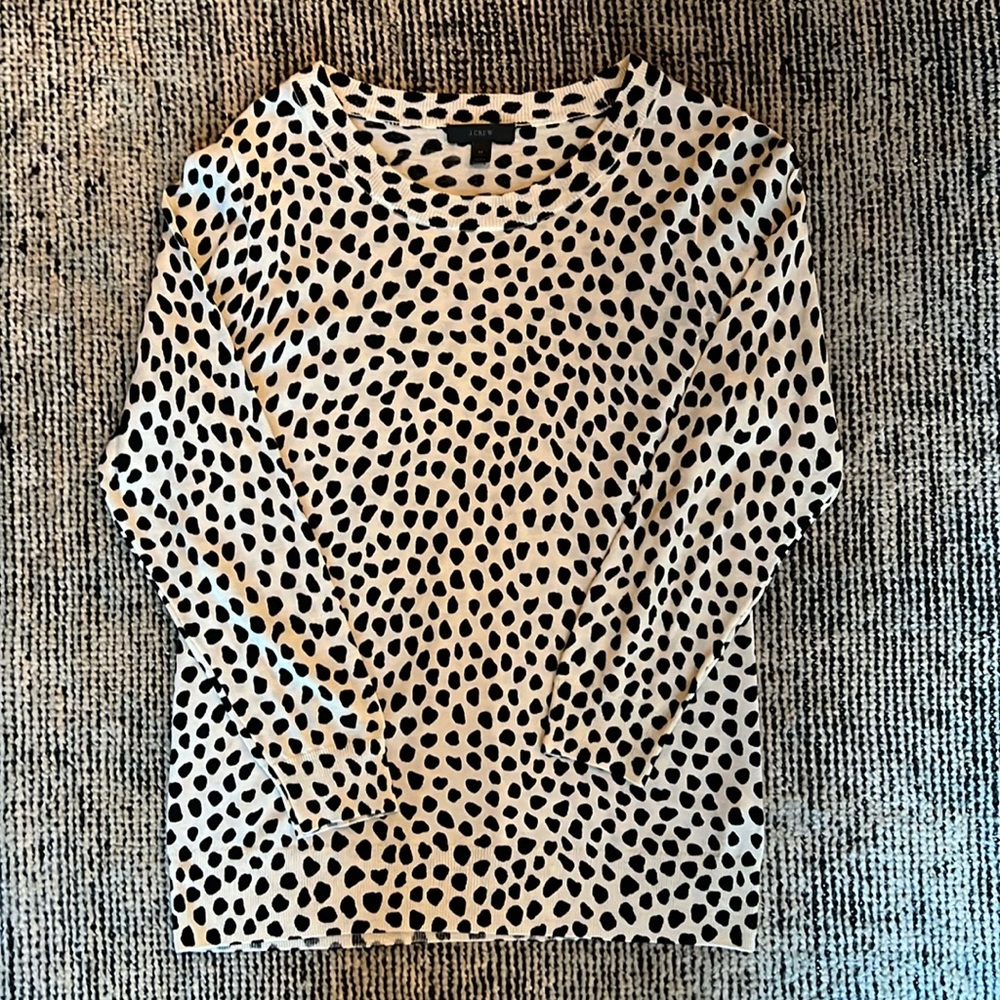 EUC JCrew Printed Tippi Sweater